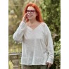 T-shirt Europa long sleeves in True Magnolia Pearl - 2