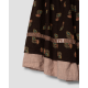 skirt 22200 SANJA Dark brown flower print linen Ewa i Walla - 21