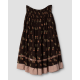 skirt 22200 SANJA Dark brown flower print linen Ewa i Walla - 20