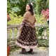 skirt 22200 SANJA Dark brown flower print linen Ewa i Walla - 10