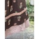 skirt 22200 SANJA Dark brown flower print linen Ewa i Walla - 22