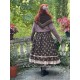 skirt 22200 SANJA Dark brown flower print linen Ewa i Walla - 18