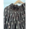 skirt 22200 SANJA Dark brown flower print linen Ewa i Walla - 4