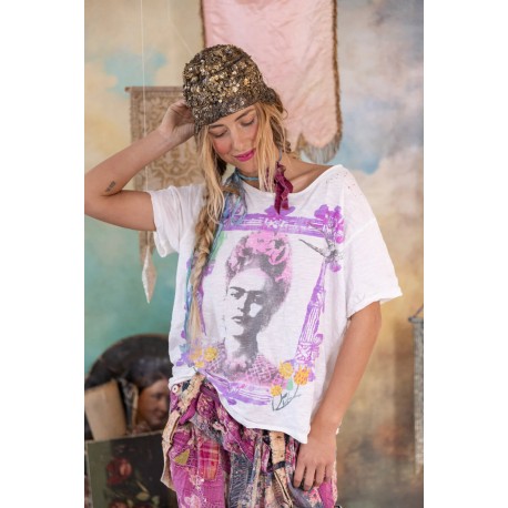 T-shirt Frida Retablo in True Magnolia Pearl - 1