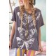 T-shirt Butterfly Totem in Ozzy Magnolia Pearl - 1