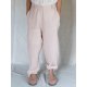 pantalon GASTON coton Rayé rose Les Ours - 11