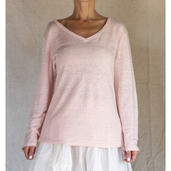 long sleeves T-shirt NOE Pink linen Les Ours - 1