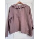 blouse 44928 GUNELL Dust pink linen Size XL Ewa i Walla - 4