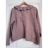 blouse 44928 GUNELL Dust pink linen Size XL Ewa i Walla - 4