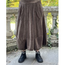 skirt GUSTINE Chocolate velvet Size XL Les Ours - 1