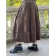 skirt GUSTINE Chocolate velvet Size XL Les Ours - 8