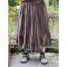 skirt GUSTINE Chocolate velvet Size XL Les Ours - 12