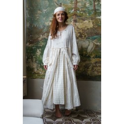 robe AIMONA coton brodé Écru