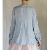 blouse ROSANNE Blue linen Les Ours - 2