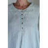 tunic CAMILA Blue striped gauze Les Ours - 18