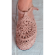 sandals ARIEL Ecru crochet