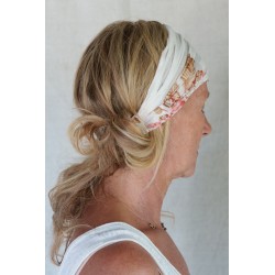 headband CELESTE Flower print cotton