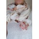 scarf PAULINE Flower print cotton poplin Les Ours - 1