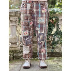 pantalon Miner in Madras Espresso