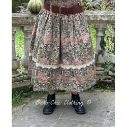 skirt 22167 Valborg Flower print cotton Ewa i Walla - 1