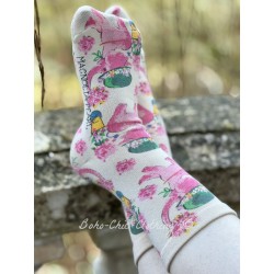 chaussettes Special Delivery in Miss Pinky Magnolia Pearl - 1