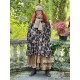 long jacket ARACHIDE Black floral cotton Size XXL Les Ours - 15