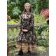 long jacket ARACHIDE Black floral cotton Size XXL Les Ours - 6