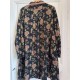 long jacket ARACHIDE Black floral cotton Size XXL Les Ours - 3