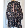 long jacket ARACHIDE Black floral cotton Size XXL Les Ours - 2