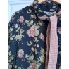 long jacket ARACHIDE Black floral cotton Size XXL Les Ours - 4