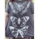 T-shirt Butterfly Totem in Ozzy Magnolia Pearl - 15