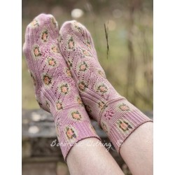 chaussettes Floral Lil Dipper in Avignon Magnolia Pearl - 1