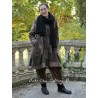 reversible coat ALANE Chocolate woolen cloth with large checks Size XL Les Ours - 6