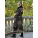 reversible coat ALANE Chocolate woolen cloth with large checks Size XL Les Ours - 7