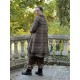 reversible coat ALANE Chocolate woolen cloth with large checks Size XL Les Ours - 11