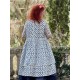 robe 55888 DINTI coton Pois bleus Ewa i Walla - 15