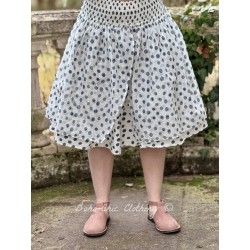 skirt 22259 AMANDA Blue dots cotton Ewa i Walla - 1