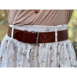 belt ANNY 99163 Brown leather