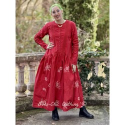 dress 55938 JASMIN Red cotton Ewa i Walla - 1