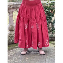 skirt 22303 CARMIN Red cotton Ewa i Walla - 1