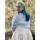 shawl 77611 BESSIE Light blue alpaca wool Ewa i Walla - 3