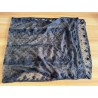 scarf 77512 Vintage black embroidered tulle Ewa i Walla - 2