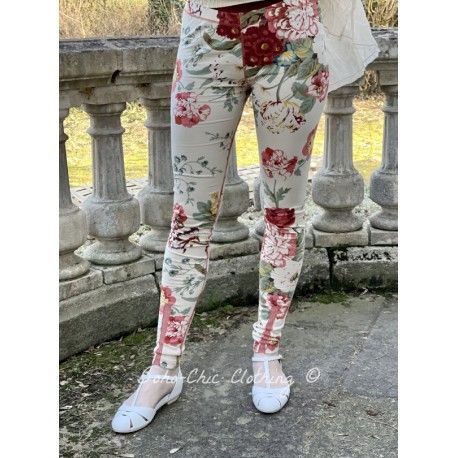 legging 11361 Flower print cotton Size XL Ewa i Walla - 1