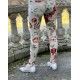 legging 11361 coton Flower print Taille XL Ewa i Walla - 5