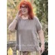 T-shirt Boyfriend in Moss Gray Magnolia Pearl - 8