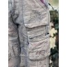 jean's Quilted Tatum Cargo in Washed Indigo Magnolia Pearl - 19