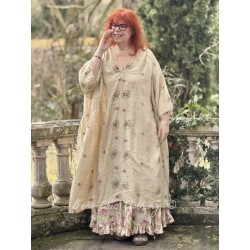 robe Tussar Eevie Kaftan in Provincial Magnolia Pearl - 1