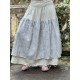 skirt BRUNA Blue embroidered cotton Les Ours - 2