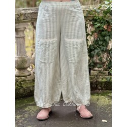 pants GUS Blue striped gauze