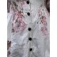 long jacket ANA Flower print cotton poplin Les Ours - 16